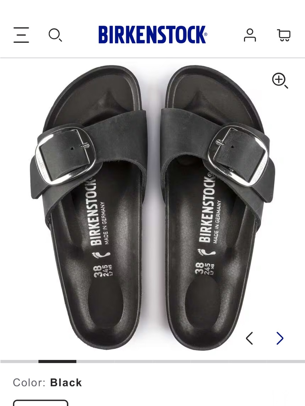 Birkenstock Madrid Big Buckle size 7
